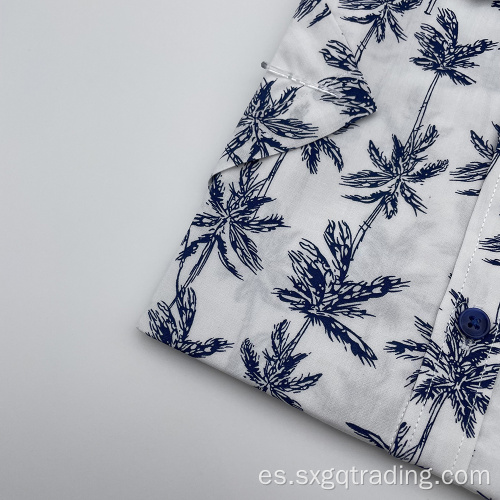 Camisa de manga corta estampada para hombre